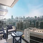 Modern 1-Bedroom Apartment With Stunning Burj Khalifa And City Views